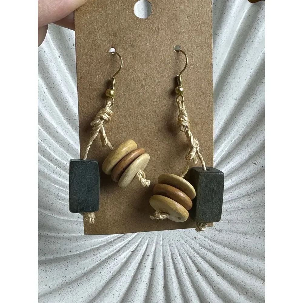 BOGO FREE BOHO BEADED NATURAL EARRINGS